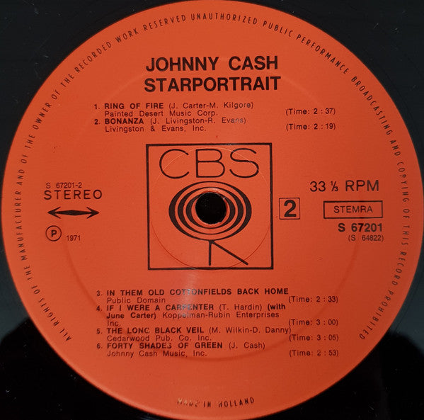 Johnny Cash – Starportrait (1971)
