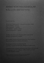 Anna von Hausswolff – Källan (Betatype) (2016)