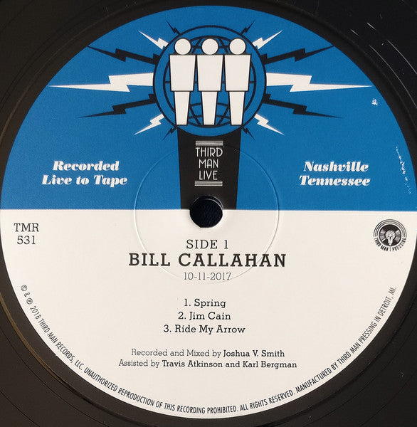 Bill Callahan – Live At Third Man Records (2018)
