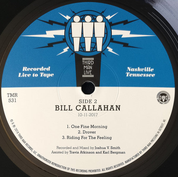 Bill Callahan – Live At Third Man Records (2018)