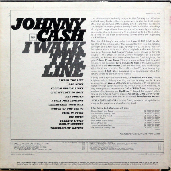 Johnny Cash – I Walk The Line (1964)